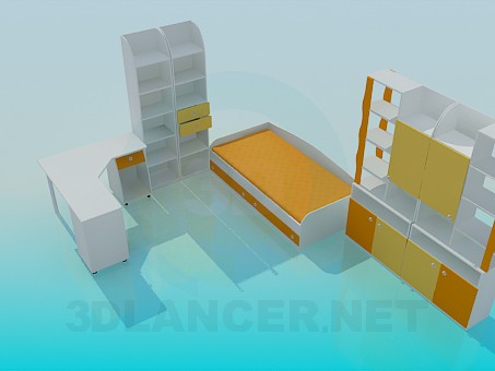 3d model Mobiliario infantil - vista previa