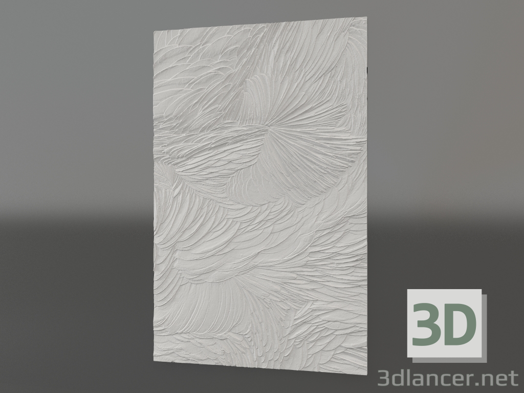 modèle 3D Bas-relief Colibri - preview