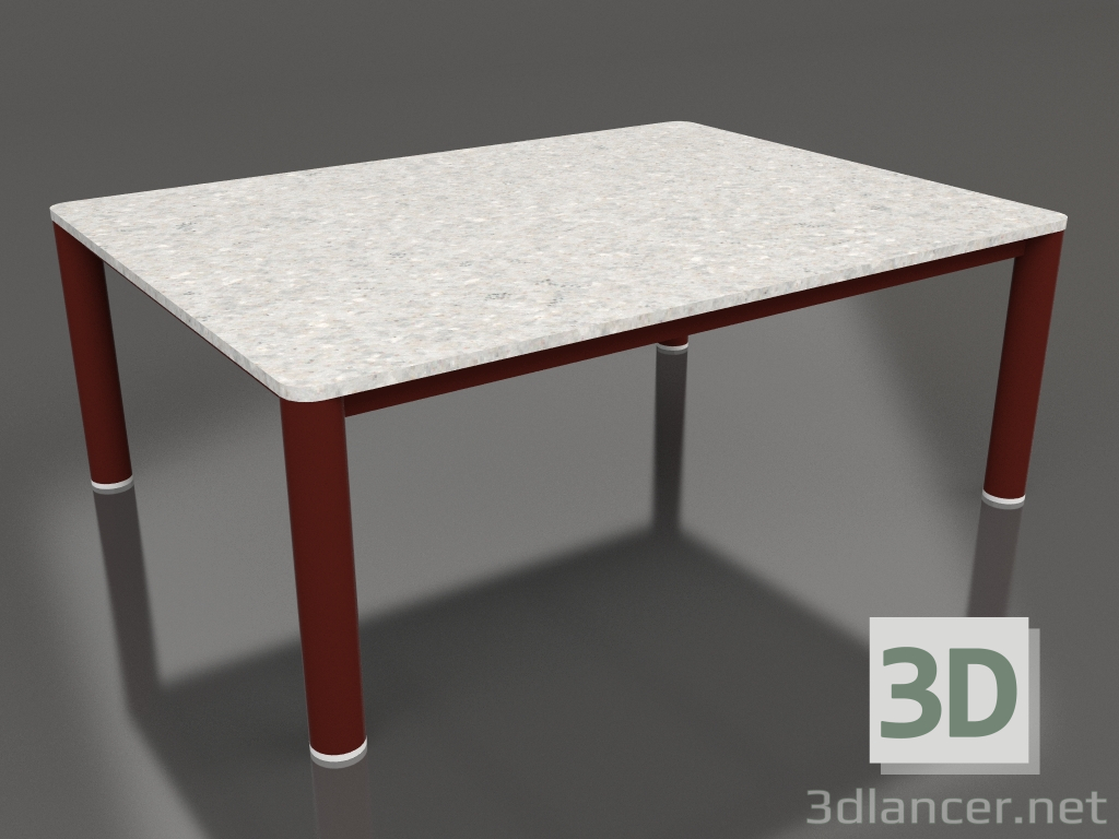 modèle 3D Table basse 70×94 (Rouge vin, DEKTON Sirocco) - preview