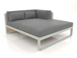 XL modular sofa, section 2 right, artificial wood (Cement gray)