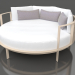 3D modeli Rahatlama için yuvarlak yatak (Kum) - önizleme