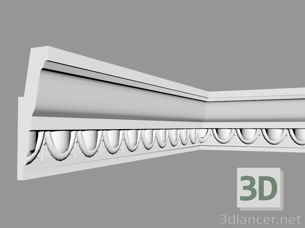 3D modeli Korniş C212 (7,3 x 4,5 cm) - önizleme