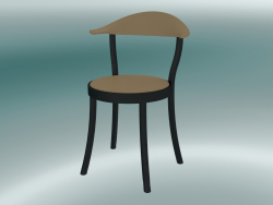 Sandalye MONZA bistro sandalye (1212-20, kayın siyah, karamel)