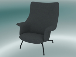 Doze lounge chair (Ocean 80, Anthracite Black)