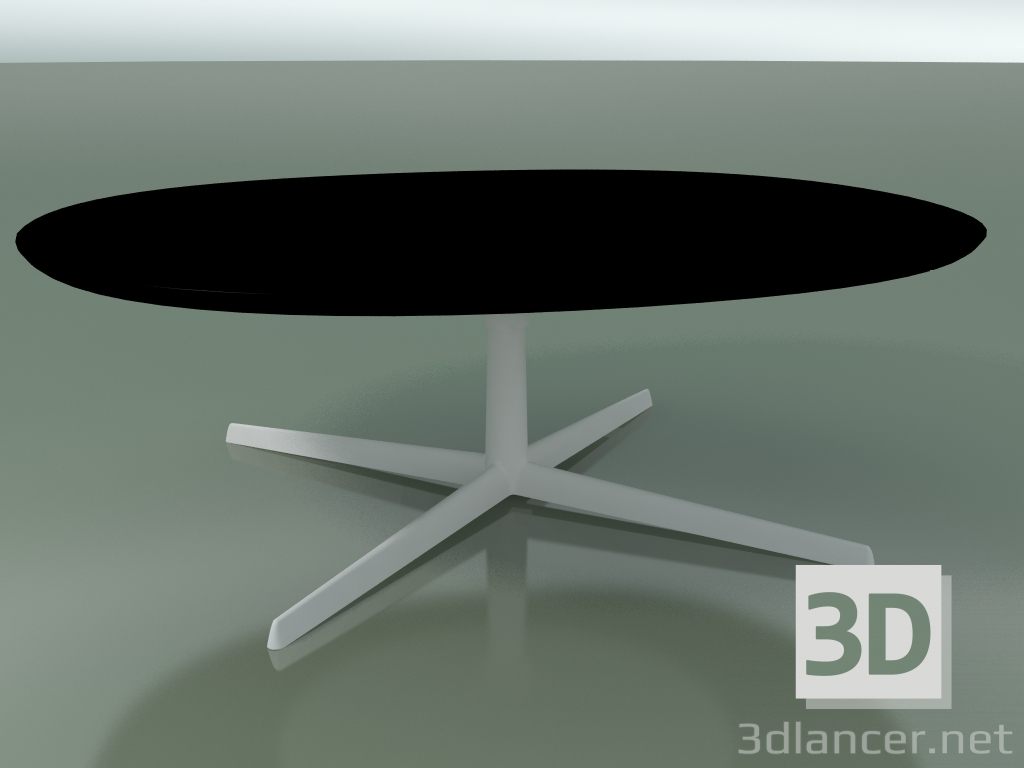modello 3D Tavolo ovale 0797 (H 35 - 90x108 cm, F05, V12) - anteprima