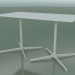 modèle 3D Table rectangulaire avec base double 5545 (H 72,5 - 79x139 cm, Blanc, V12) - preview
