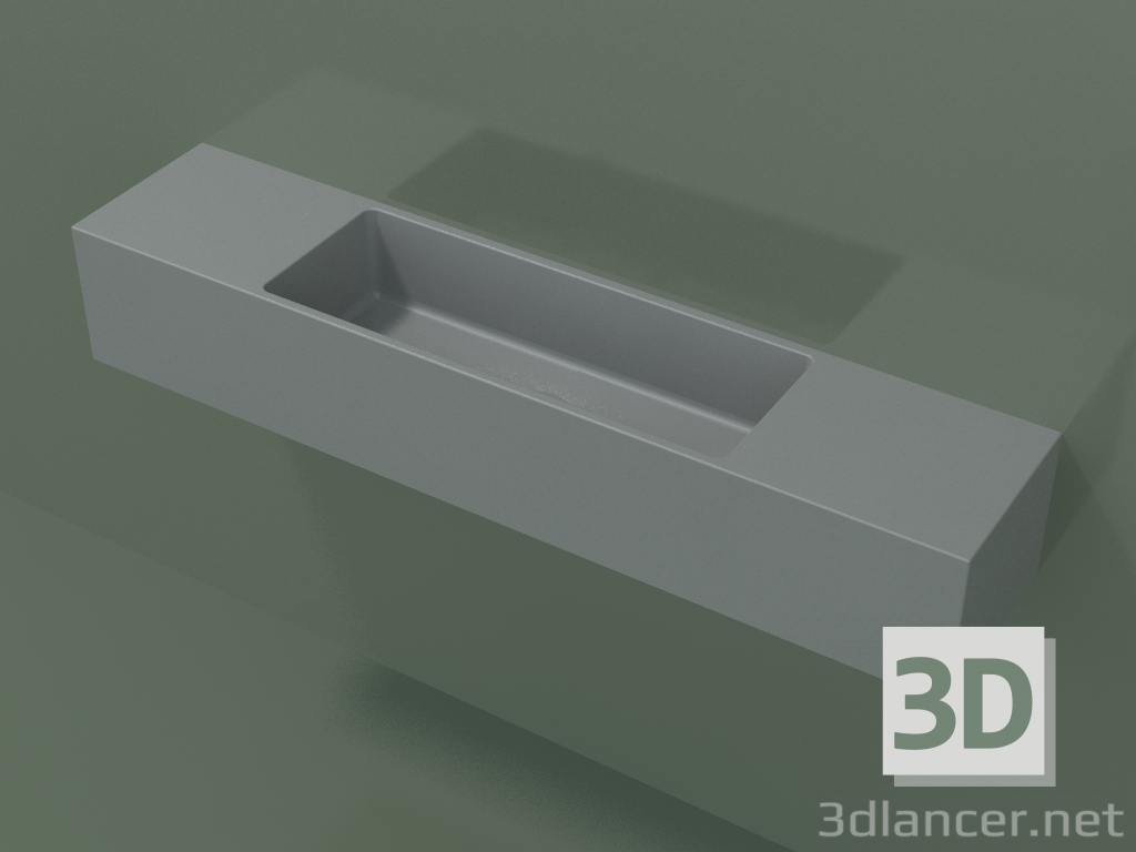 modèle 3D Lavabo suspendu Lavamani (02UL51101, Silver Grey C35, L 96, P 20, H 16 cm) - preview