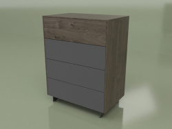 Chest of drawers CN 300 (Mocha, Anthracite)