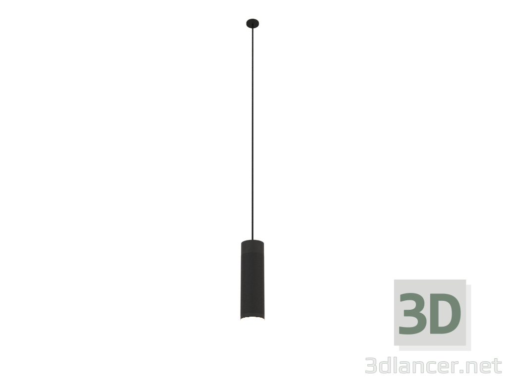 3d model Pendant lamp Patrone (black-brown brass) - preview