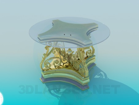 3d модель Стол антикварный – превью 3d модель Стол антикварный – превью