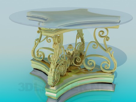 3d модель Стол антикварный – превью 3d модель Стол антикварный – превью