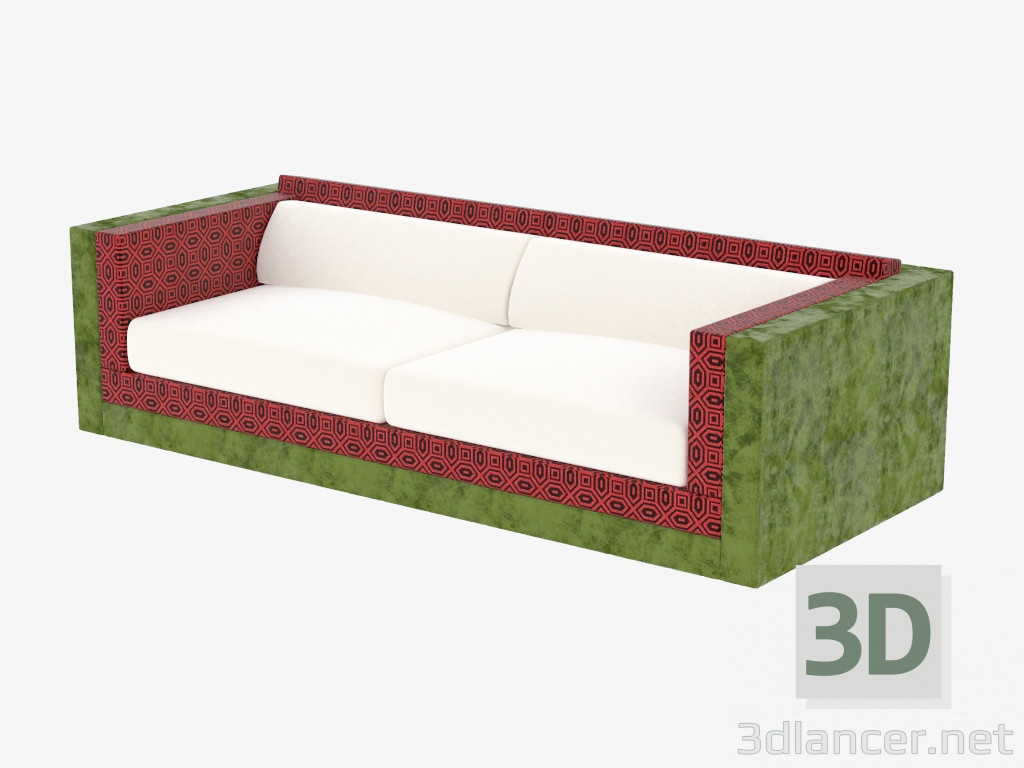 3D modeli Modern çift kişilik kanepe - önizleme