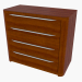 3d model Chest of drawers (5882-44) - preview