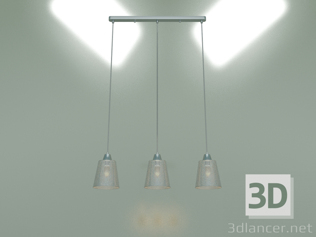 3d model Pendant lamp 50016-3 (chrome) - preview