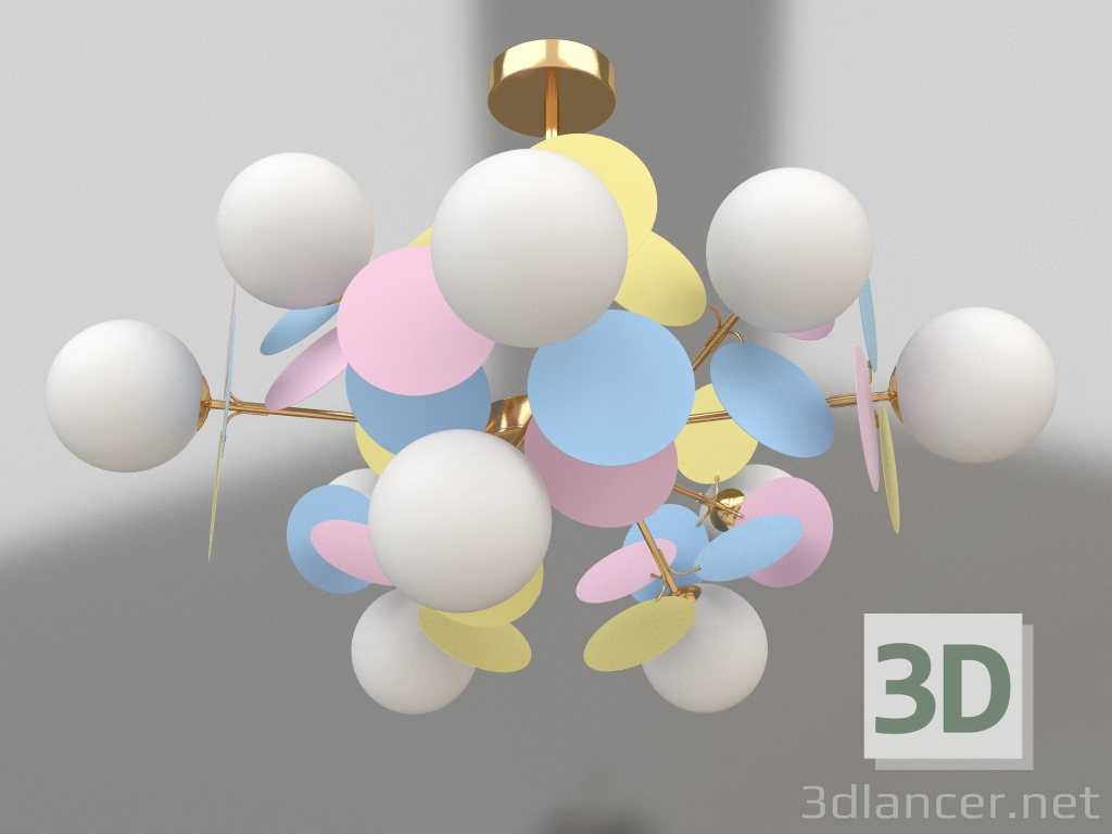 modello 3D Sospensione Matias multicolore (074160-10,33(43)) - anteprima