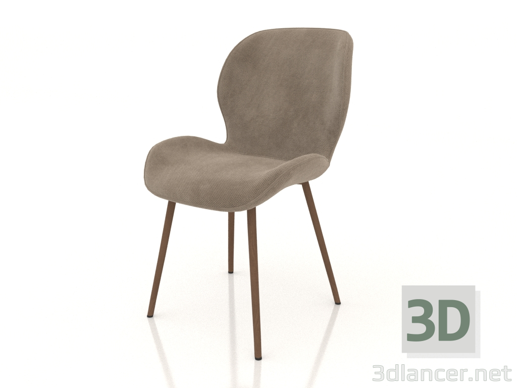3D Modell Stuhl Frank (beige-Holz) - Vorschau