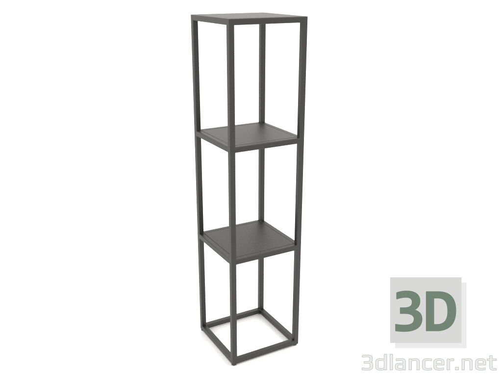 3D Modell Quadratisches Regal (METALL, 30x30x128) - Vorschau