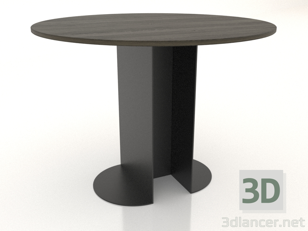 Modelo 3d Mesa de jantar REDONDA Ø 1000 mm (freixo nogueira) - preview