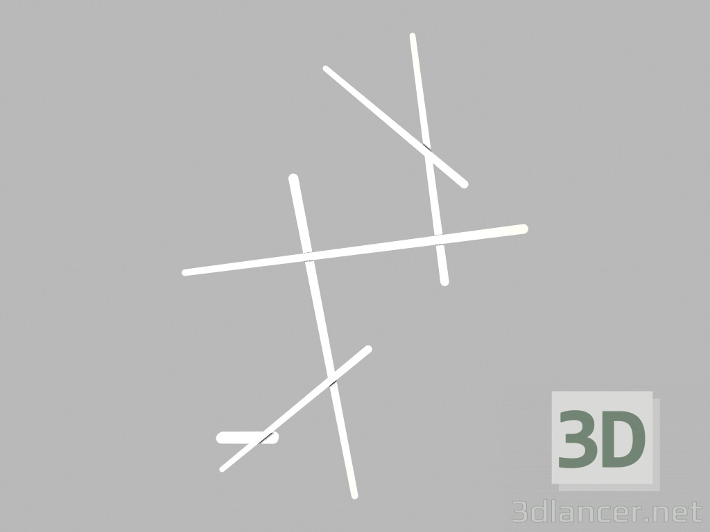 3D Modell Wandleuchte 1700 (d) - Vorschau