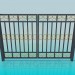 3d model forged gate - preview