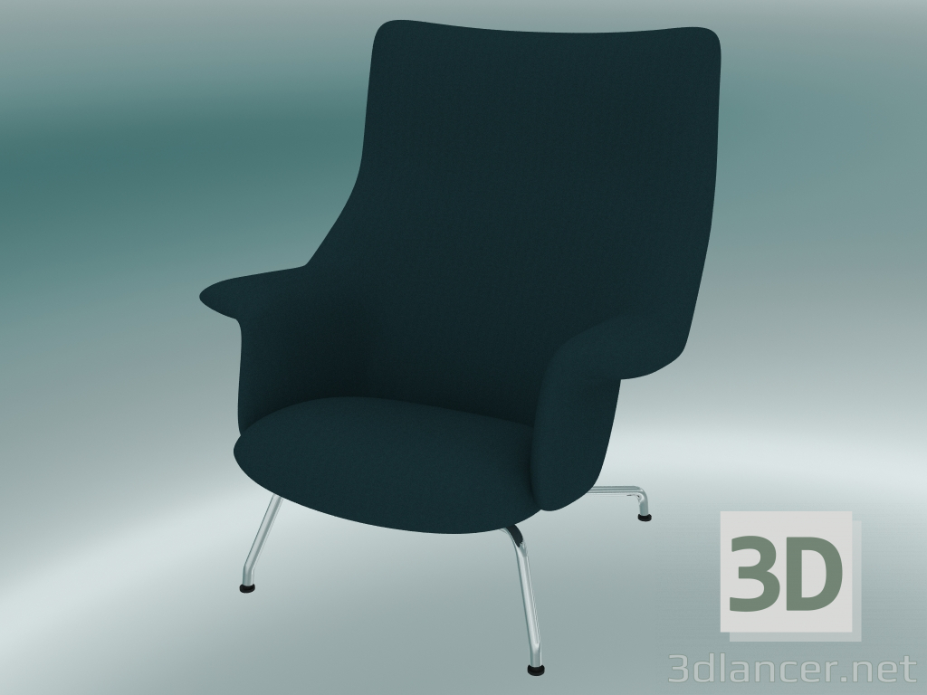 3d model Doze lounge chair (Forest Nap 992, Chrome) - preview