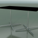 3D Modell Rechteckiger Tisch mit doppelter Basis 5545 (H 72,5 - 79 x 139 cm, schwarz, LU1) - Vorschau