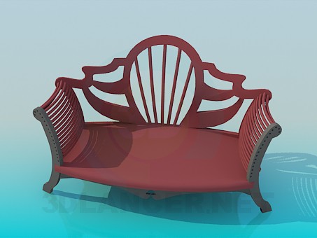 3d model Upholstered bench for hallway - preview 3d model Upholstered bench for hallway - preview