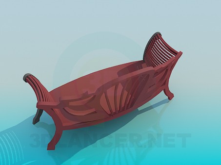 3d model Upholstered bench for hallway - preview 3d model Upholstered bench for hallway - preview