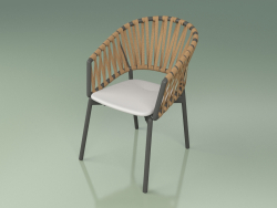 Cadeira confortável 122 (fumaça de metal, resina de poliuretano cinza)