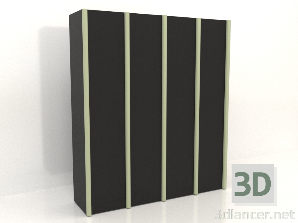 3D Modell Kleiderschrank MW 05 Holz (2465x667x2818, Option 2) - Vorschau