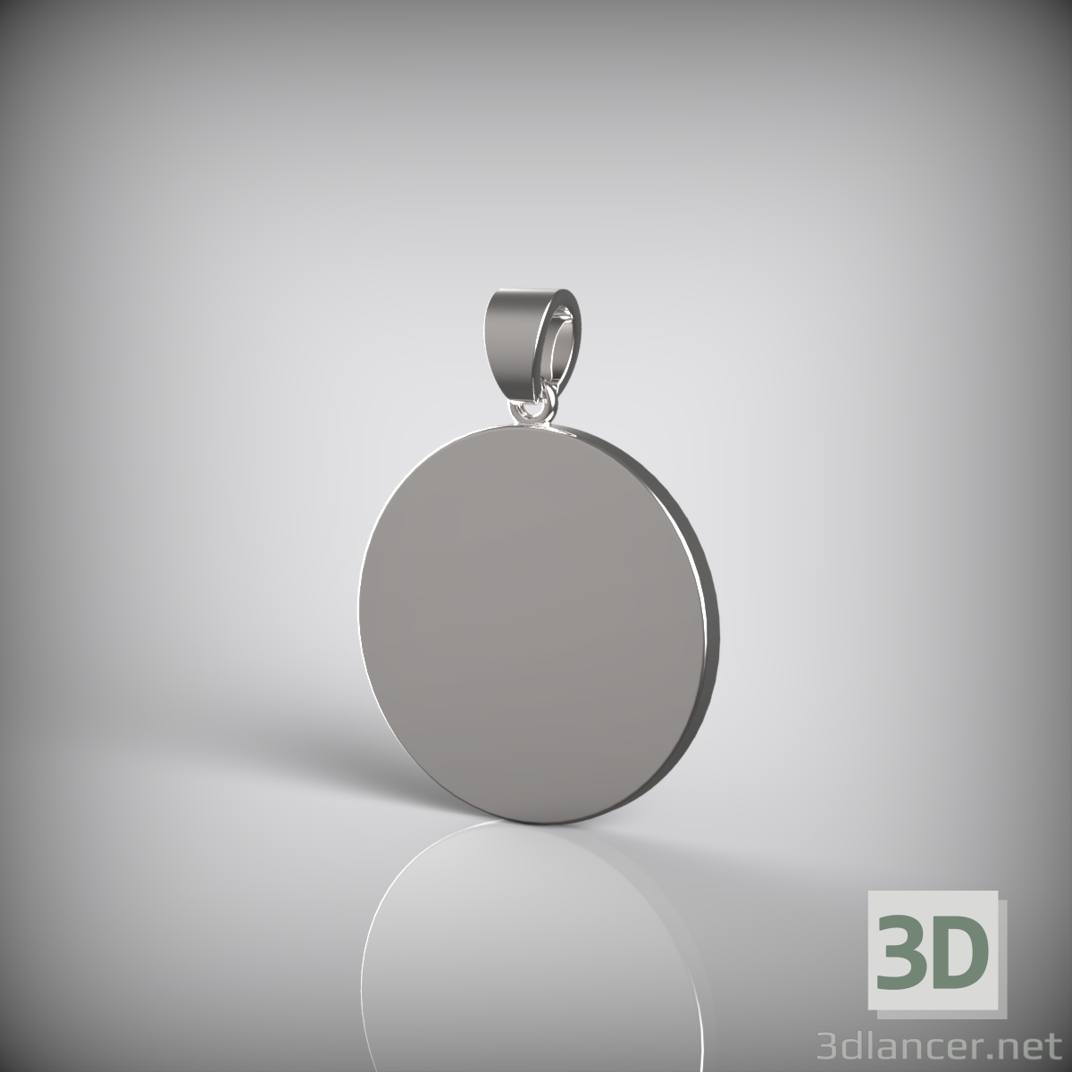 3d Yin and Yang pendant model buy - render