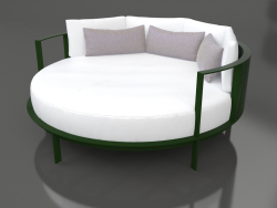 Круглая кровать для отдыха (Bottle green)