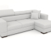 3d model Fabio sofa with ottoman (Aura 01) - preview