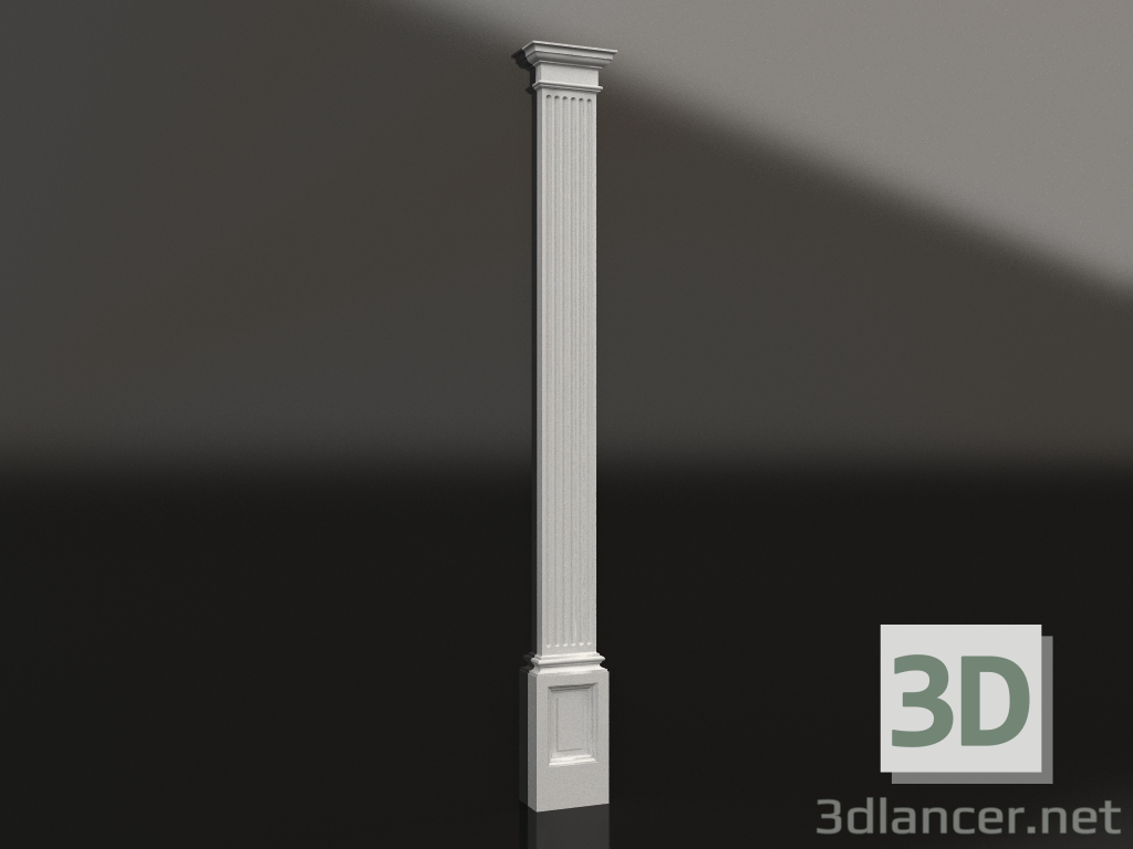 Modelo 3d Pilar de parede de gesso PS 004 (largura do tronco 210mm, H=2700mm) - preview