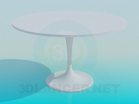 3d model Round table on one leg - preview 3d model Round table on one leg - preview