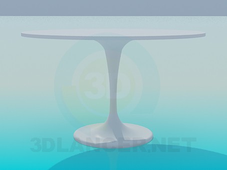 3d model Round table on one leg - preview 3d model Round table on one leg - preview