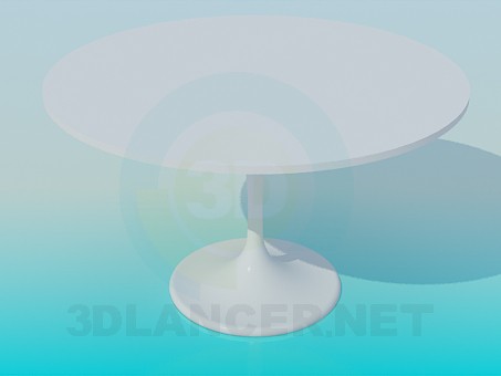 3d model Round table on one leg - preview 3d model Round table on one leg - preview