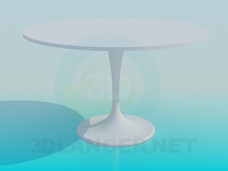 3d model Round table on one leg - preview 3d model Round table on one leg - preview