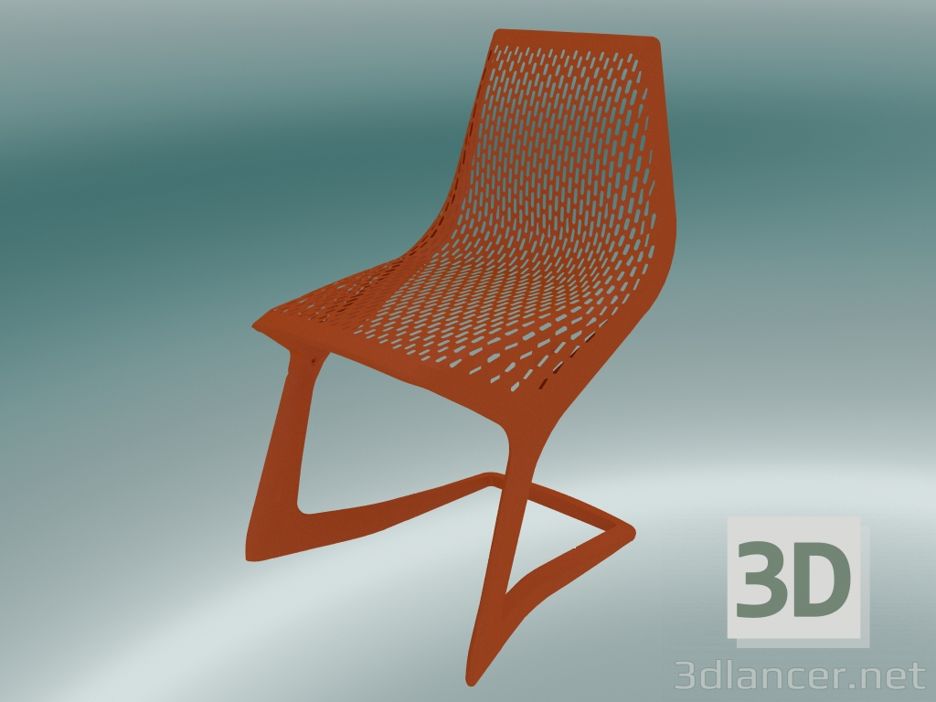 3D modeli Sandalye istiflenebilir MYTO (1207-20, saf turuncu) - önizleme