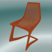 modello 3D Sedia impilabile MYTO (1207-20, arancio puro) - anteprima