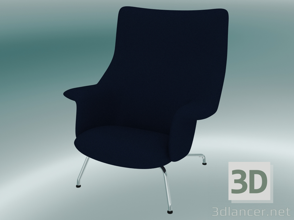 3d model Doze lounge chair (Balder 782, Chrome) - preview