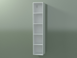 Wall tall cabinet (8DUADС01, Glacier White C01, L 24, P 24, H 120 cm)