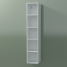 3d model Wall tall cabinet (8DUADС01, Glacier White C01, L 24, P 24, H 120 cm) - preview