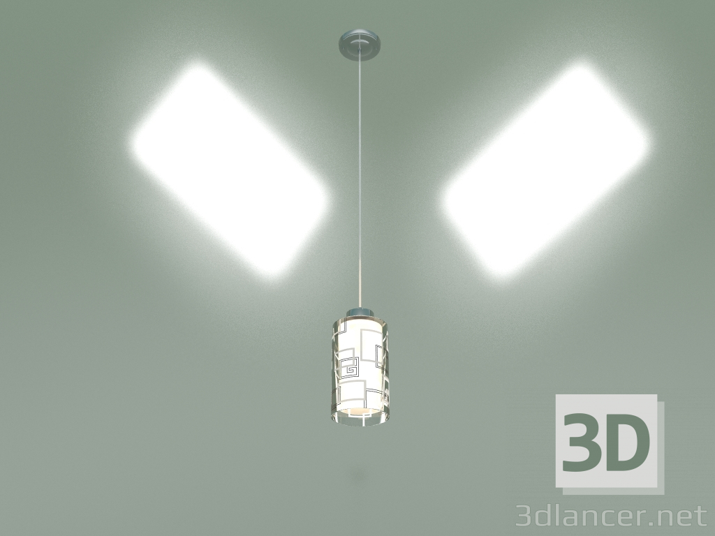 3d модель Подвесной светильник 50002-1 (хром) – превью