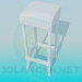3d model High padded stool - preview