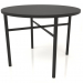 3d model Dining table (straight end) (option 2, D=1000x750, wood black) - preview