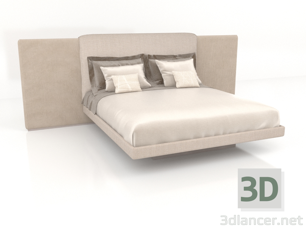 3 डी मॉडल डबल बेड (С301) - पूर्वावलोकन