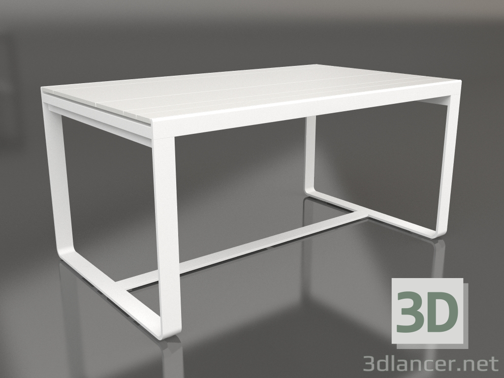 3D modeli Yemek masası 150 (DEKTON Zenith, Beyaz) - önizleme