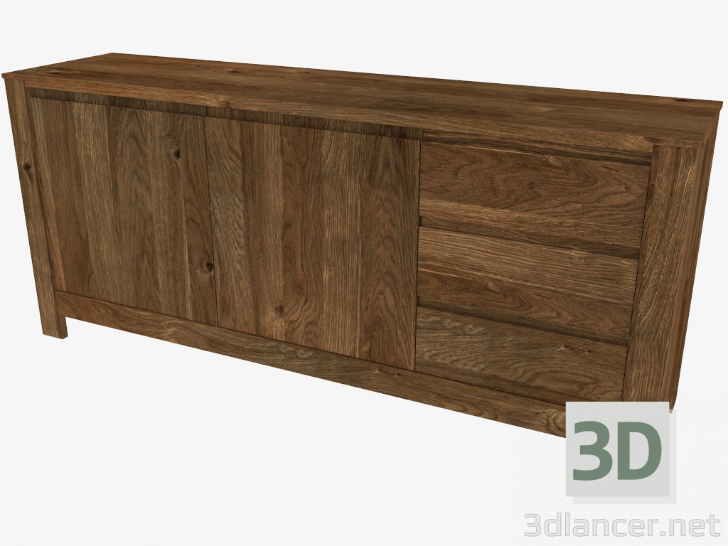 3d model Chest of drawers (180 x 79 x 44 cm) - preview