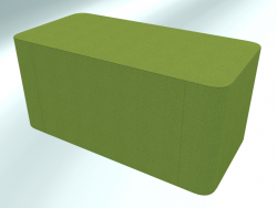 Padded stool-rectangular armrest (P3, 350x700 mm)